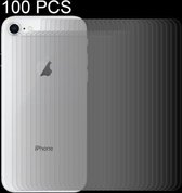 100 STKS voor iPhone 8 & 7 0.3mm 9 H Oppervlaktehardheid 2.5D Gebogen Rand explosieveilige Premium Gehard Glas Back Screen Protector