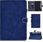 Voor Samsung Galaxy Tab S7 T870 Koeienhuid Textuur Horizontale Flip Leren Case met Houder & Kaartsleuven & Slaap / Wekfunctie (Blauw)