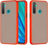 Voor OPPO Realme 5 Pro Skin Hand Feeling Series Schokbestendig Frosted PC + TPU beschermhoes (rood)