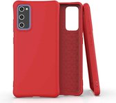 Fonu Siliconen Backcase hoesje Samsung S20 FE Rood