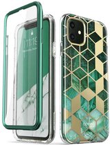 Cosmo 360 Backcase hoesje met screenprotector iPhone 11 - Prasio Groen