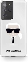 Karl Lagerfeld Backcase hoesje Samsung S21 Ultra Transparant