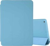 Voor iPad 10.2 Horizontale Flip Smart Leather Case met drievoudige houder (hemelsblauw)