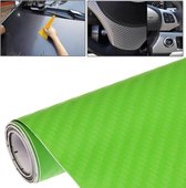 Auto Decoratieve 3D Carbon PVC Sticker, afmeting: 152cm x 50cm (groen)