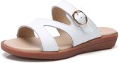 Comfortabel Ademend Antislip Draagbaar Casual Pantoffelsandalen voor dames (Kleur: Wit Maat: 39)