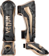 Venum Elite (Kickboks) Scheenbeschermers Dark Camo Gold maat XL