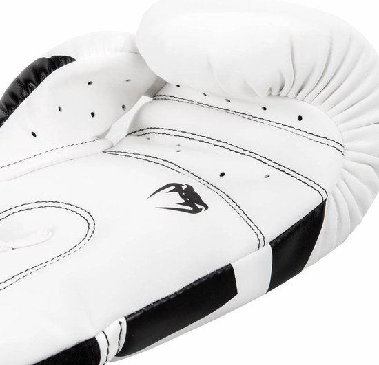 Gants de boxe de Kickboxing Venum Elite Wit Zwart 12 OZ