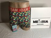 Heren Katoenen Boxershorts- Fiets, Huis 2X, Tulpen en Cannabis Print - Per 5 Verpakt - Maat M