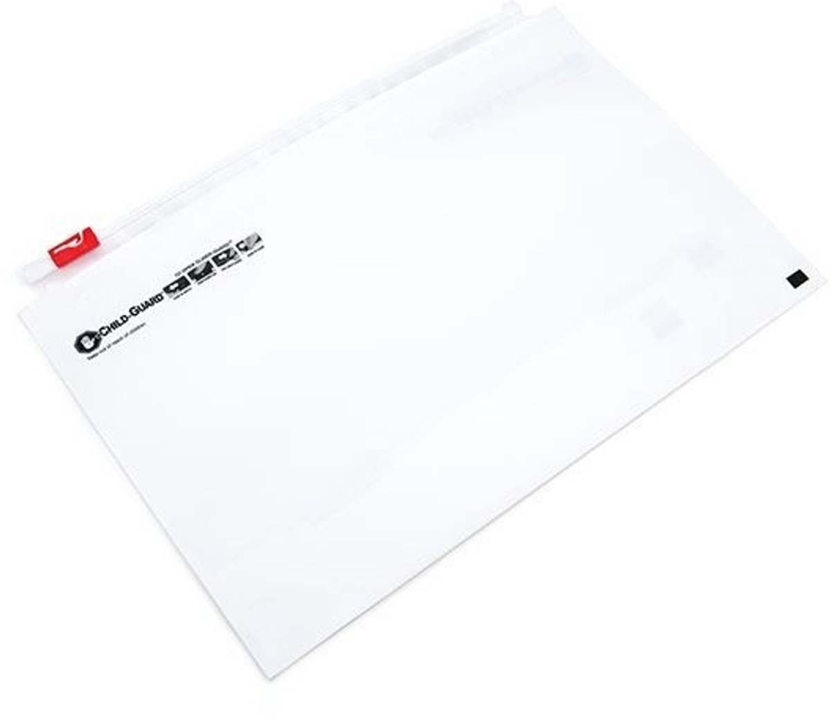 Plastic Zakken Mat Wit 31,8x21,6cm met Kindveilige Sluiting (50 stuks)