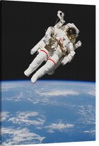 Bruce McCandless first spacewalk (ruimtevaart) - Foto op Canvas - 45 x 60 cm