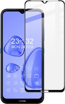 Full-Cover Tempered Glass - Geschikt voor Nokia 1.4 Screen Protector - Zwart