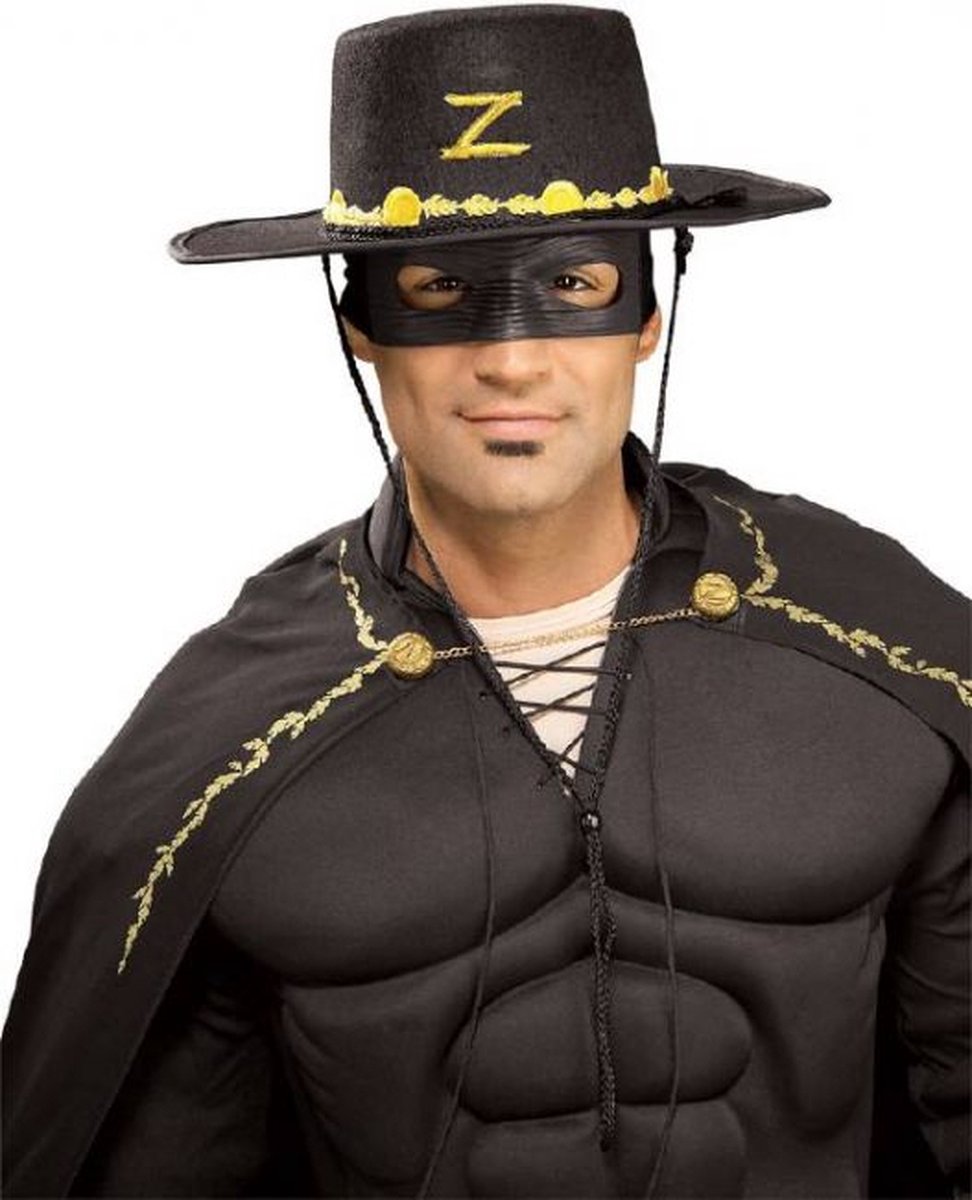"Zorro ™ hoed en masker voor volwassenen - Verkleedhoofddeksel - One size"  | bol.com