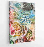 Abstract Art Background. Detail of the Painting as a Background. - Moderne schilderijen - Vertical - 1182753133 - 80*60 Vertical