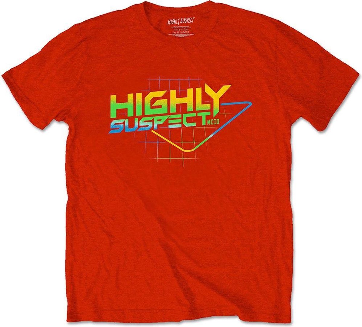 Highly Suspect - Gradient Type Heren T-shirt - L - Rood