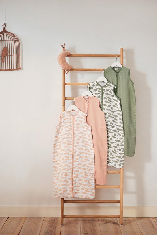 Jollein Zomerslaapzak Baby Hydrofiel 70cm Whales - Ash Green van Jollein — afbeelding 2
