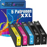 PlatinumSerie 5x inkt cartridge alternatief voor HP 913A