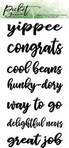 Ways To Say Congrats Clear Stamps (S-116)