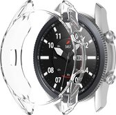 Shop4 - Samsung Galaxy Watch Gear S3 Case - Siliconen Transparant