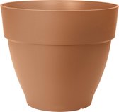 Elho Vibia Campana Rond 47 - Bloempot voor Buiten met Afwateringsgaten - 100% Gerecycled Plastic - Ø 47.0 x H 40.4 cm - Terra