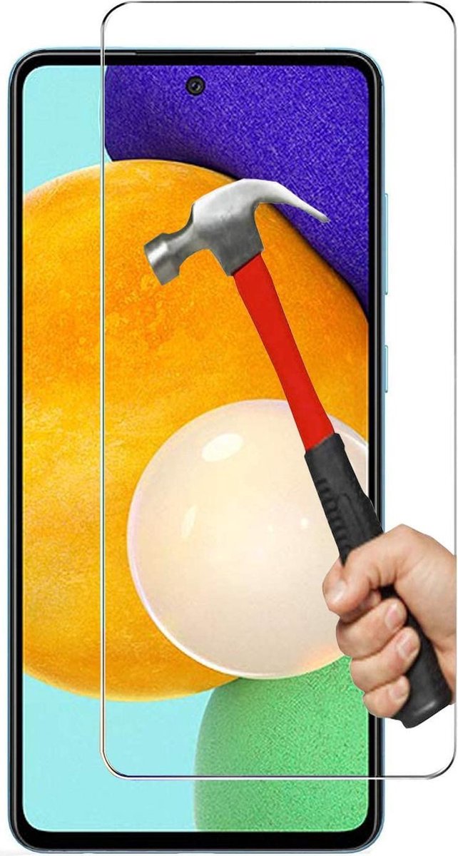 Screenprotector Glas - Tempered Glass Screen Protector Geschikt voor: Samsung Galaxy A72 4G & 5G - 1x AR202