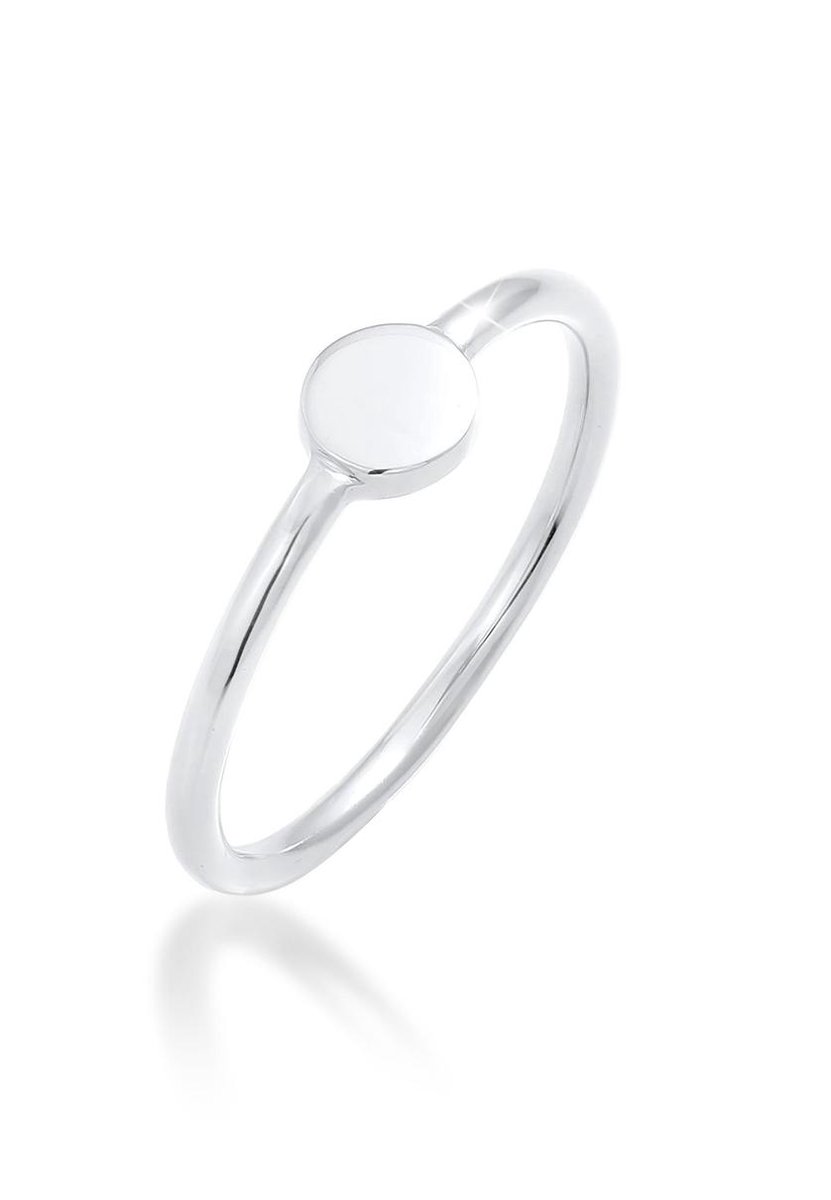 Elli - Ring - Dames Stacking Ring Platelet Geo Basic Trend Blogger in 925 Sterling Zilver - Dames