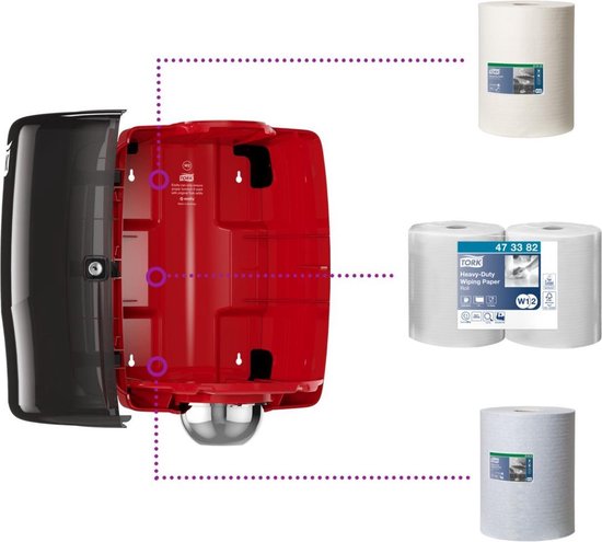Tork Midirol Centerfeed Poetspapier Dispenser RVS