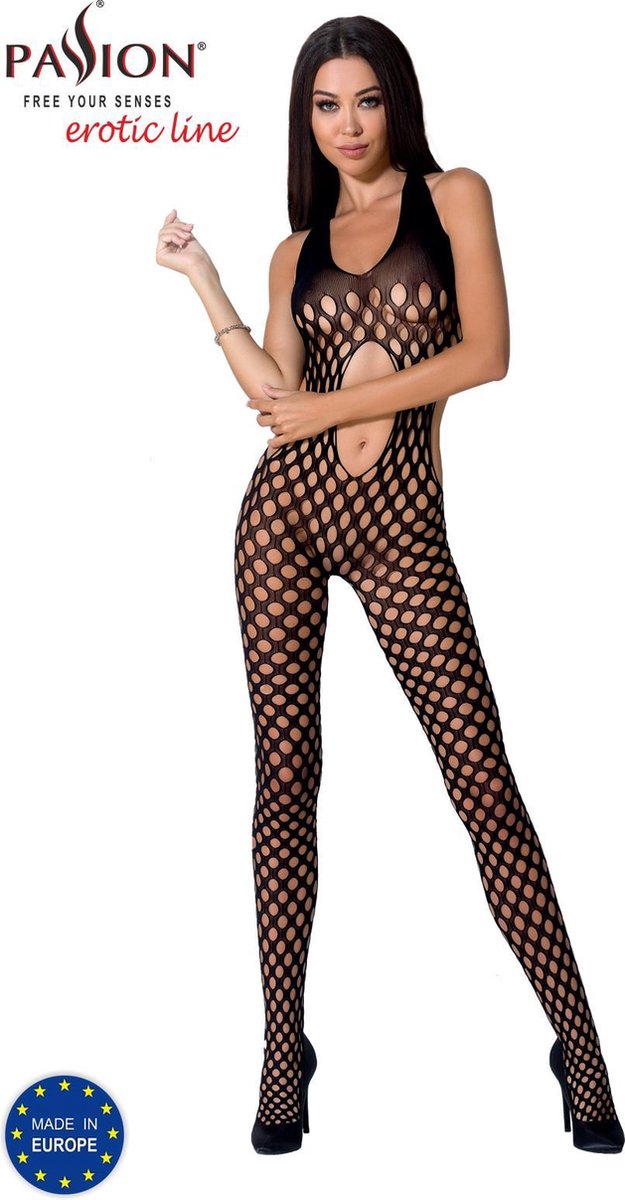PASSION WOMAN BODYSTOCKINGS | Passion Woman Bs065 Bodystocking Black One Size