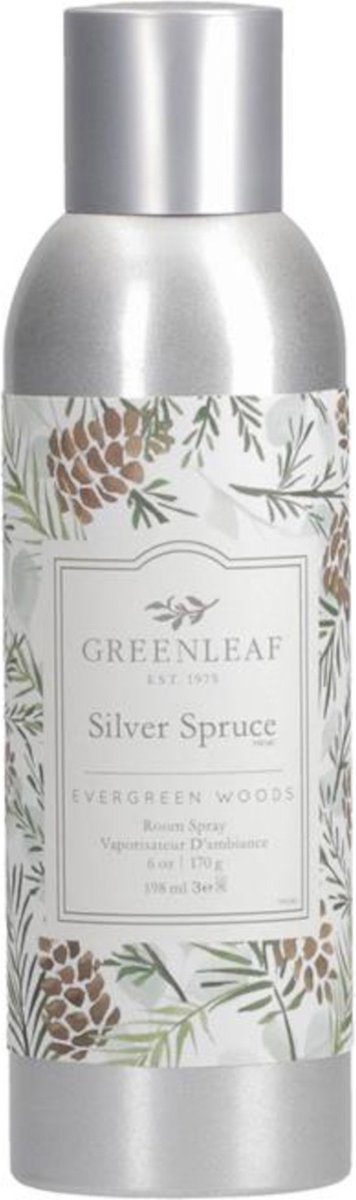Greenleaf Spray Silver Spruce 236 Ml 5,5 X 18 Cm Staal Zilver
