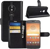 Motorola Moto E5 Play Hoesje Wallet Case Zwart