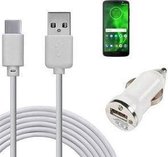 Autolader USB C Motorola Moto G6 PLUS
