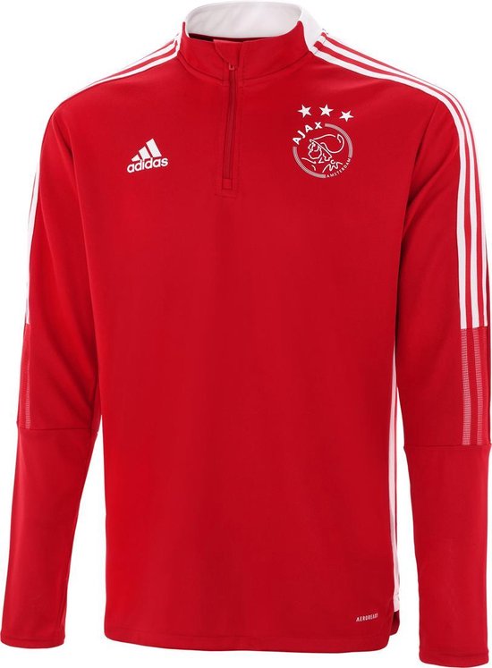 Haut d'entraînement Ajax 2021/2022 junior de couleur rouge.