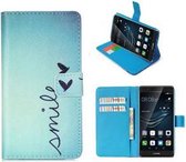 Huawei P9 Hoesje Wallet Case Smile