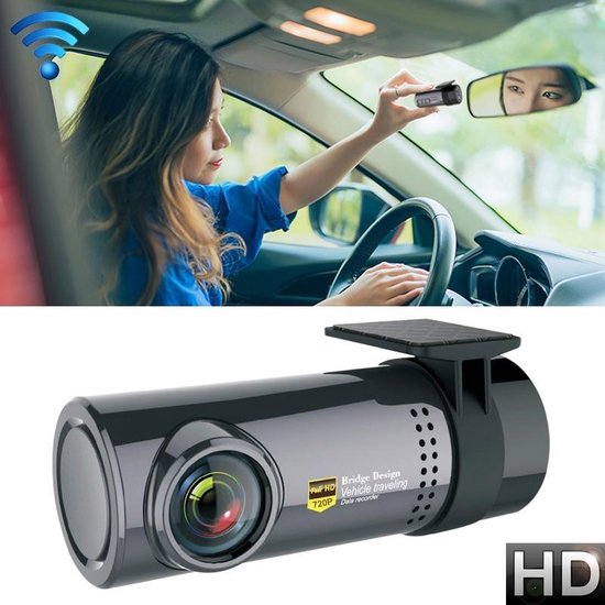 Mini caméra voiture Dash WiFi Monitor Full HD DASHCAM enregistreur vidéo caméscope  de... | bol.com