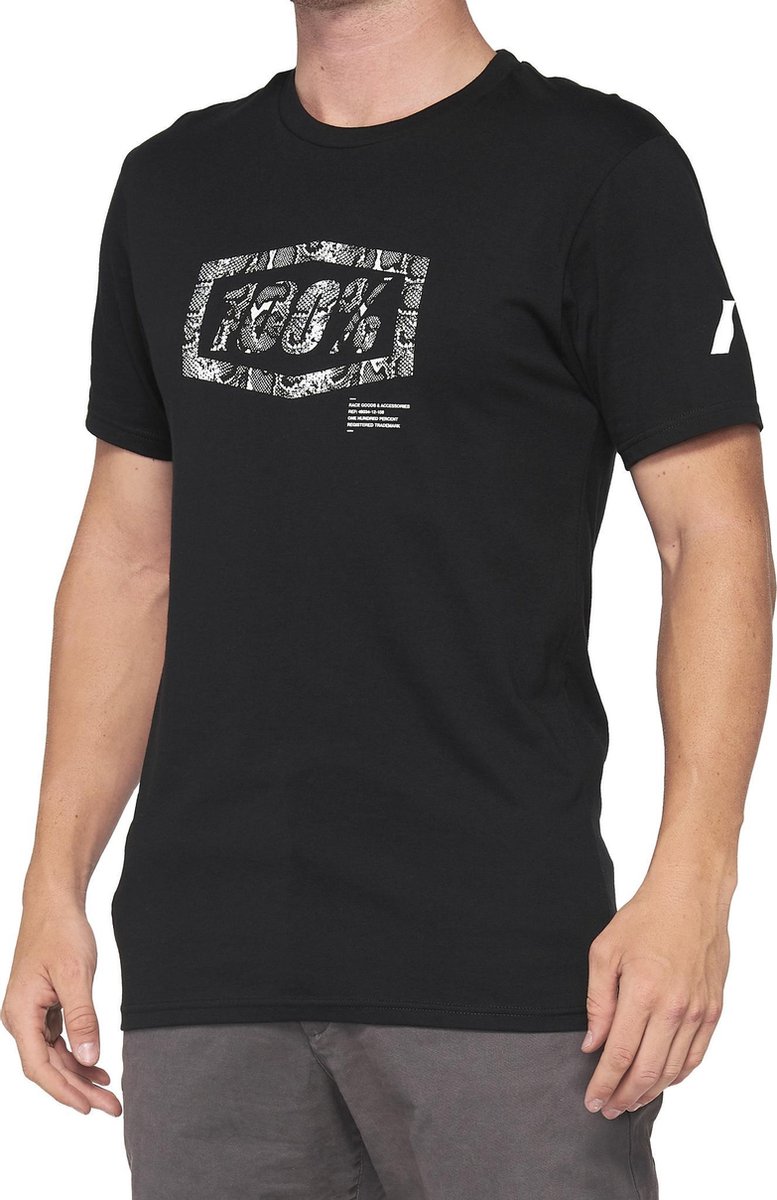 100% T-Shirt Essential - Zwart - S