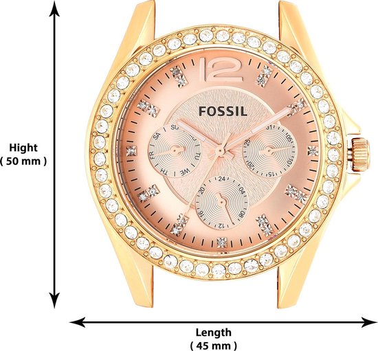 Fossil Women Multi Dial Quartz Watch Riley