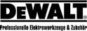DeWalt logo met tekst "Professionelle Elektrowerkzeuge & Zubehör".