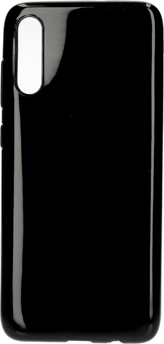 Samsung Galaxy A70 hoesje - Schokabsorberend TPU - Grip Coating - Zwart - Mobiparts