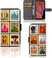 Telefoonhoesje Samsung Galaxy Xcover 5 | Xcover 5 Enterprise Edition Flipcover Design Postzegels