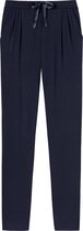 SCHIESSER dames Mix+Relax lounge broek - lange pijpen - dun - donkerblauw -  Maat: 4XL