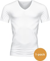 Mey Dry Cotton T-shirt (1-pack) - heren T-shirt V-hals - wit - Maat: S