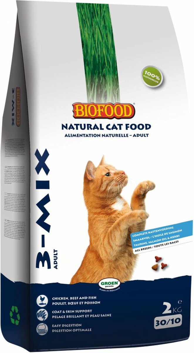 BF Petfood Kattenvoer 3 Mix - 6 x 2 kg - Voordeelverpakking
