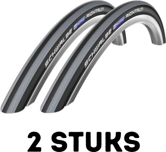 Fietsband - Buitenband - Set van 2 - RightRun 24 x 1.00 (25-540) zwart/grijs