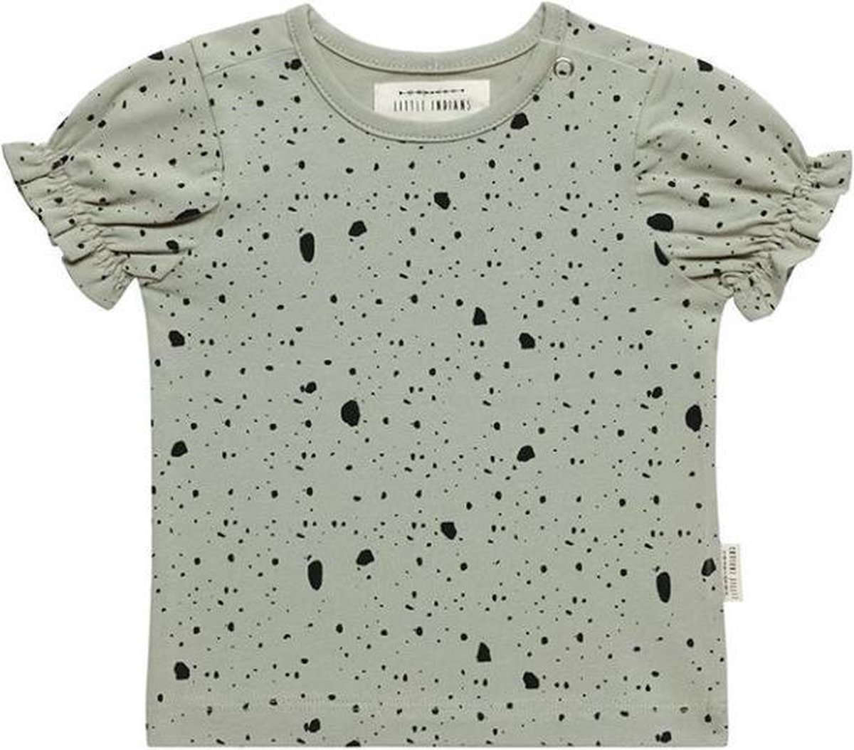 Little Indians T-shirt Dapple Abbey Meisjes Katoen Groen Maat 74