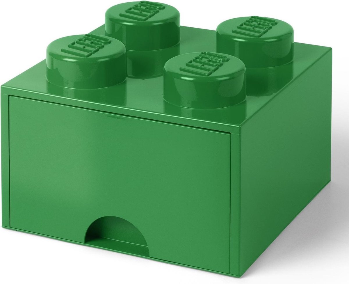 Lego 4005 Brique 4 Boutons, 1 tiroir, boîte de Rangement empilable