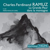 Boekomslag met de tekst "Charles-Ferdinand RAMUZ La Grande Peur dans la montagne" en een aquarel van een berg.