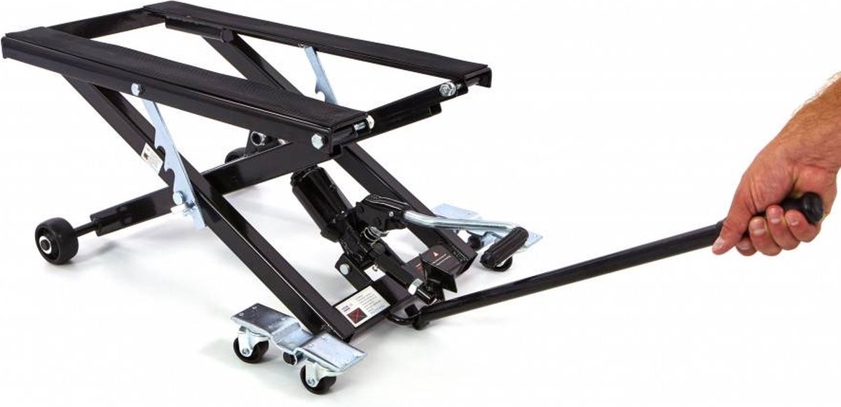 HBM Universele Verrijdbare Motorlift - ZWART