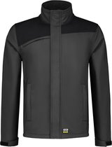 Tricorp Softshell Bicolor Naden 402021 - Mannen - Donkergrijs/Zwart - XXL