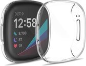 Fitbit Versa 3 Screen Protector - iMoshion Full Cover Soft Case / Hoesje - Transparant