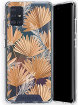 Selencia Zarya Fashion Extra Beschermende Backcover Samsung Galaxy A51 - Palm Leaves