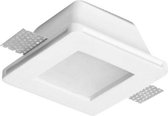 Support Spot G U10 LED Vierkant Wit Ø120mm + ondoorzichtig glas - Overig - Wit - SILUMEN